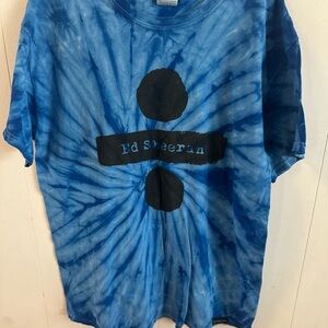 Ed Sheeran Blue Tie-Dye T-Shirt